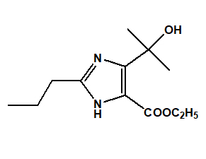 4-(1-羥基-1-甲基乙基)-2-丙基-1H-咪唑-5-羧酸乙酯